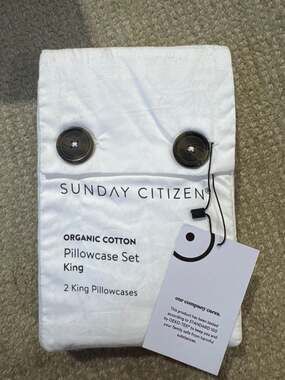 Sunday Citizen Organic Cotton King Pillowcase Set